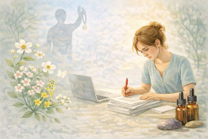 De Presteerder Bachbloesems bij Fawning