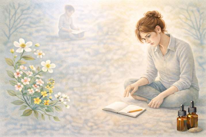 De Uitsteller Bachbloesems bij Fawning